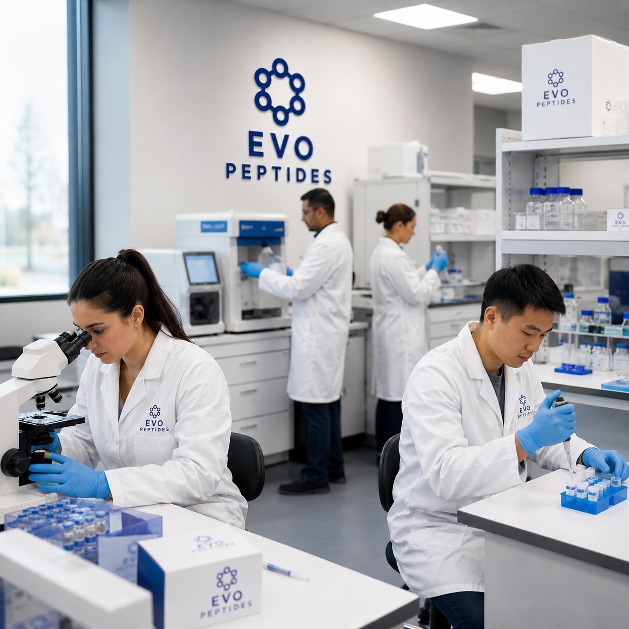 Ambiente de laboratório EVO Peptides